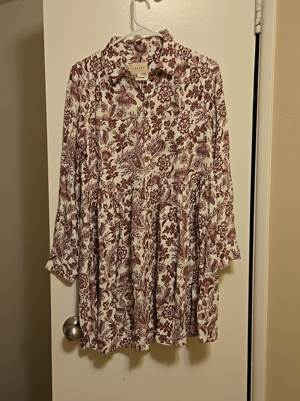 Sezane Leana Dress in Purple Floral - Picture 5 of 11